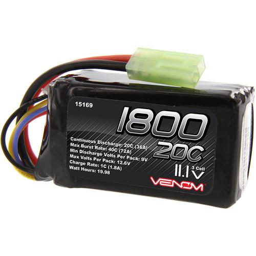 Venom Group 11.1V 1800mAh LiPo Battery with Mini Tamiya Connector for Parrot AR Drone