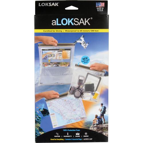 LOKSAK aLOKSAK Large Waterproof Bags 12 x 12, 13 x 11, 16 x 24"