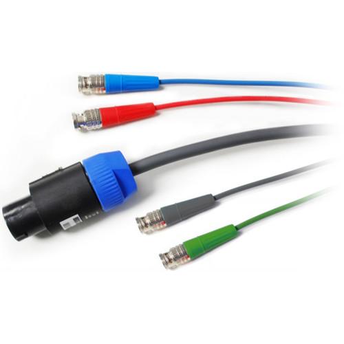 Nebtek PAVLOOM-SPKV4-75 Speak-On Loomed with 4 HD-SDI BNC Cable