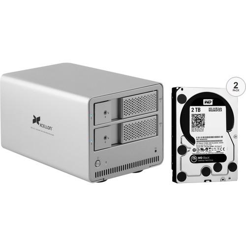 Xcellon DRD-101 4TB Dual-Bay Enclosure Kit with Drives