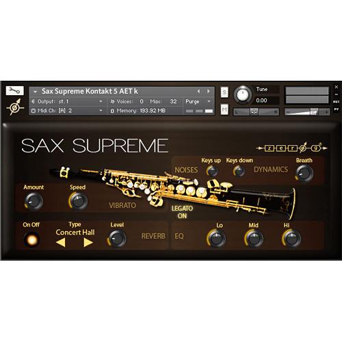 Zero-G Sax Supreme Sample Library