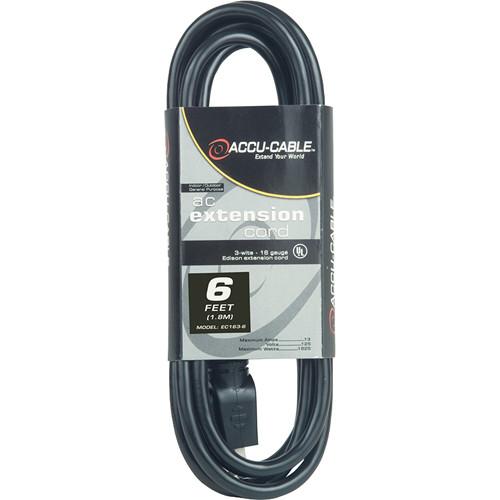 American DJ Accu-Cable 3-Wire Edison AC Extension Cord
