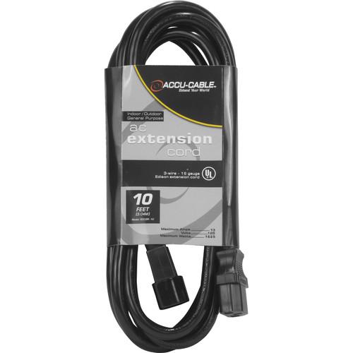 American DJ Accu-Cable Indoor-Outdoor General Purpose IEC Extension Cord