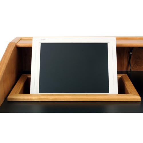 AmpliVox Sound Systems Recessed 18" Monitor Well for SW3030 Solid Hardwood Lectern