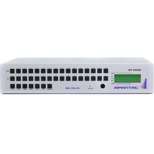 Apantac DVI-16x16 DVI Matrix Switch with RS232 & IP Control