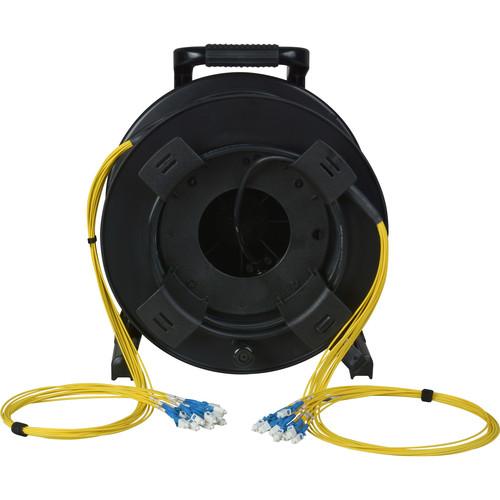 Camplex 12-Channel Fiber Optic Tactical Cable Reel with LC Connectors