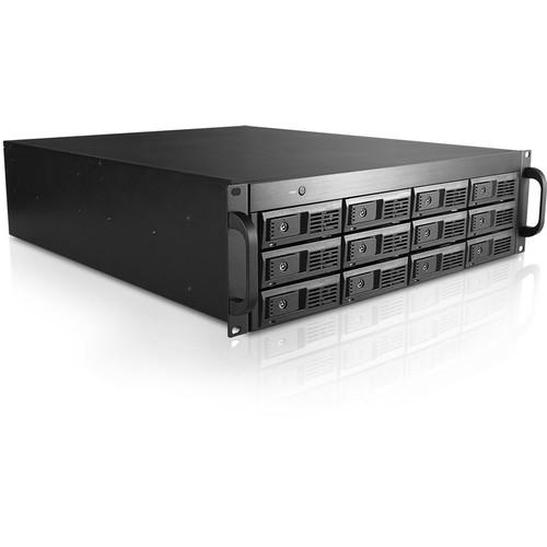 iStarUSA 12-Bay 3.5" SAS SATA 6.0Gbps miniSAS SFF8088 JBOD Trayless Rackmount Chassis