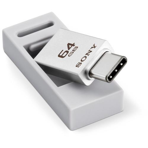 Sony 64GB USB 3.0 Type-C USB Type-A Dual-Connection Flash Drive