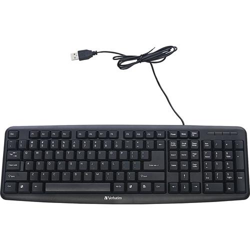 Verbatim Slimline Corded USB Keyboard