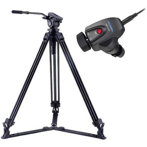 Acebil J-805GX Tripod & Zoom Controller Kit for Sony Canon LANC Cameras