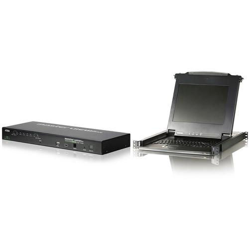 ATEN CLCS1708IKIT LCD Console with 8-port IP KVM Bundle