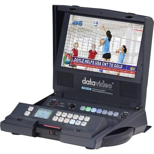 Datavideo HRS-30 Portable Hand Carried SD HD-SDI Recorder with Built-In 10.1" Monitor