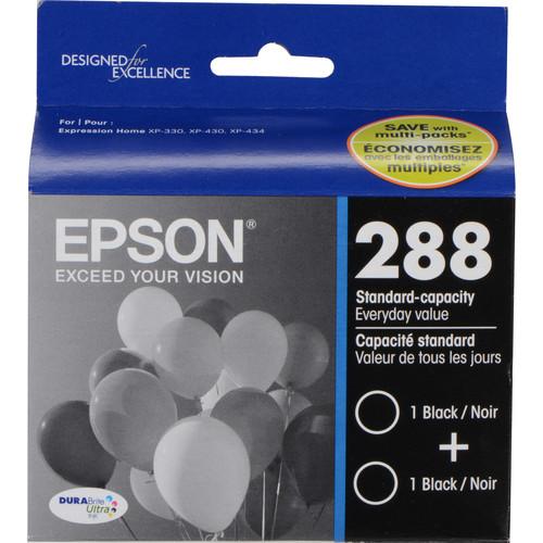 Epson T288120-D2 DURABrite Ultra Black Ink Cartridge Dual Pack