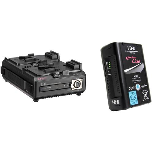 IDX System Technology CUE D-95 Li-Ion V-Mount Battery with VL-2 Dual Sequential Charger Kit