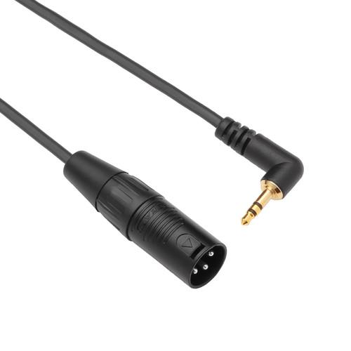 Kopul Stereo Right-Angle 1 8" Male Mini-Jack to XLR Male Cable