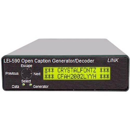 Link Electronics LEI-590 SD HD-SDI Open Caption Generator and Closed Caption Decoder