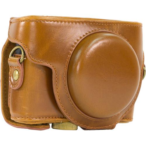 MegaGear Ever Ready PU Leather Camera Case and Strap for Sony Cyber-shot DSC-RX100 VI, V, IV, III