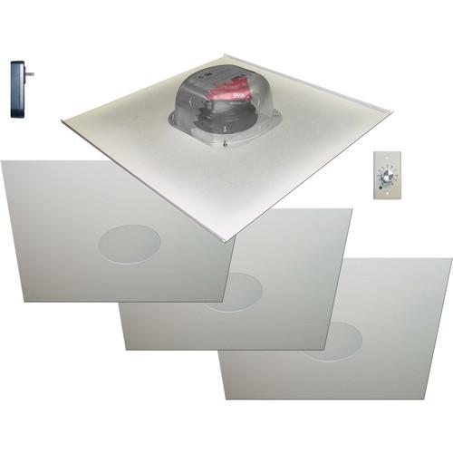 OWI Inc. 2X2AMP-BT2S64SVC 6.5" Two-Source Drop Ceiling Bluetooth Amplified Speaker with Volume Control