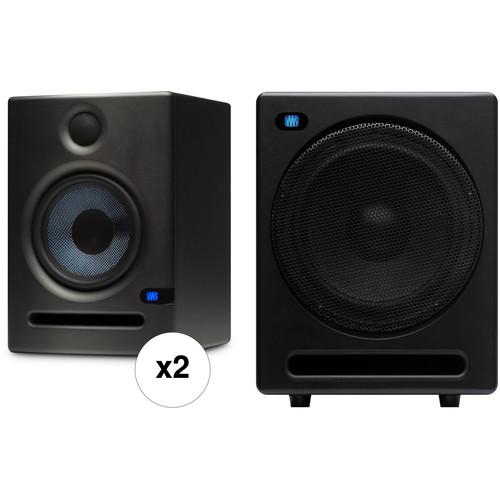 PreSonus Eris E5 Two-Way Active Studio Monitor and T10 Active Subwoofer Kit