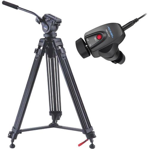 Acebil i-605DX Prosumer Tripod System with RMC-L1DV Video Lens Zoom Controller