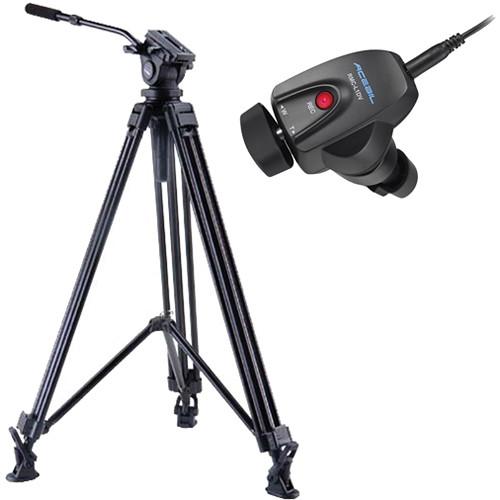 Acebil J-805MX Prosumer Tripod System with RMC-1DV Video Lens Zoom Controller