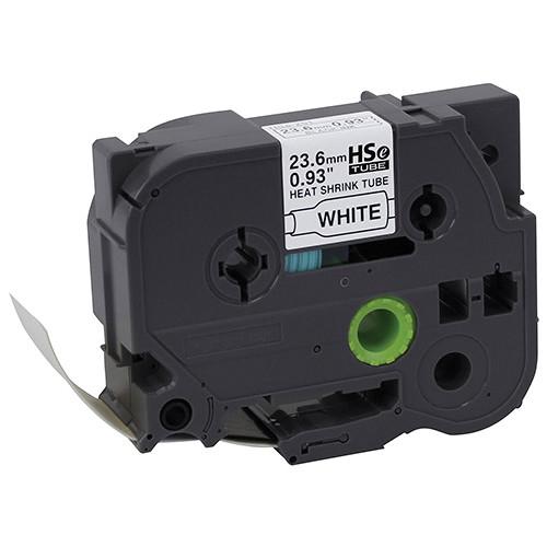 Brother HSe251 Black on White Heat Shrink Tubing