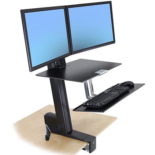 Ergotron WorkFit-S Dual Monitor with Worksurface