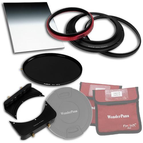 FotodioX WonderPana FreeArc Core Unit Kit for Zeiss 15mm Lens with 145mm Solid Neutral Density 1.2 and 6.6 x 8.5" Hard-Edge Graduated Neutral Density 0.9 Filters