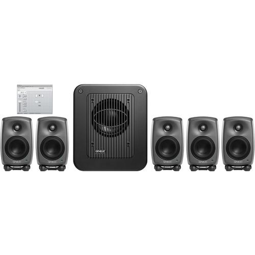 Genelec 8320.LSE Surround SAM Five 8320A One 7350A Subwoofer & GLM V2.0 with 9310AM Volume Control Kit