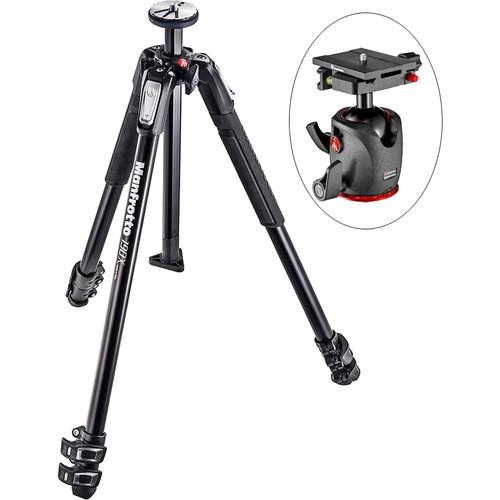 Manfrotto MT190X3 Aluminum Tripod w XPRO Ball Head w Top Lock Quick Release System