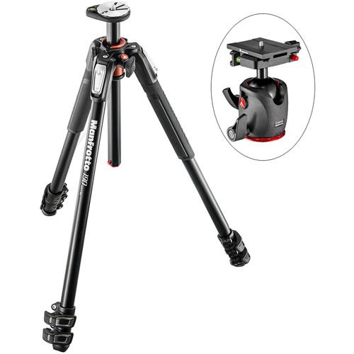 Manfrotto MT190XPRO3 Aluminum Tripod and XPRO Ball Head with Top Lock Quick Release System