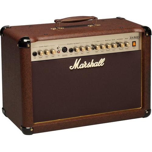 Marshall Amplification AS50D - 50W 2x8" 2-Channel Acoustic Guitar Combo Amplifier with FX