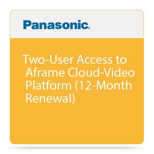 Panasonic Two-User Access to Aframe Cloud-Video Platform