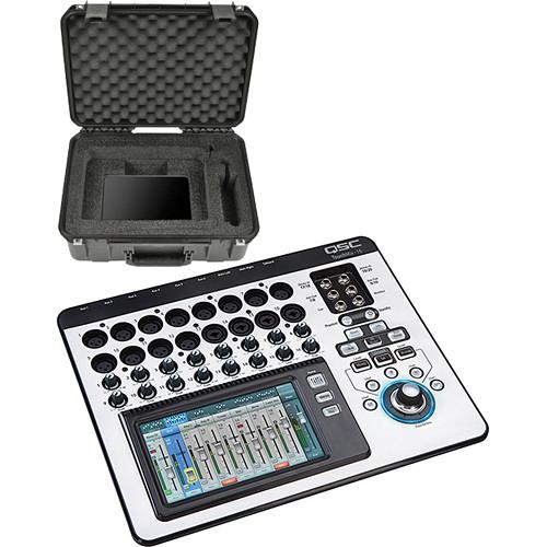 QSC TouchMix-16 Compact Digital Mixer with Watertight Road Case Kit