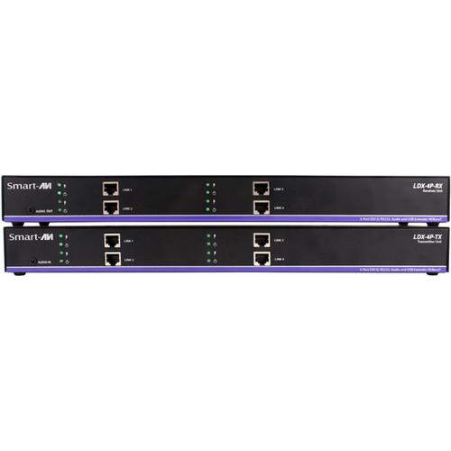Smart-AVI LDX-4PS HDBaseT Quad DVI-D Extender Kit