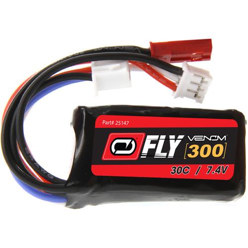 Venom Group Fly 30C 2S 300mAh LiPo Battery with JST & E-Flite JST-PH Connectors