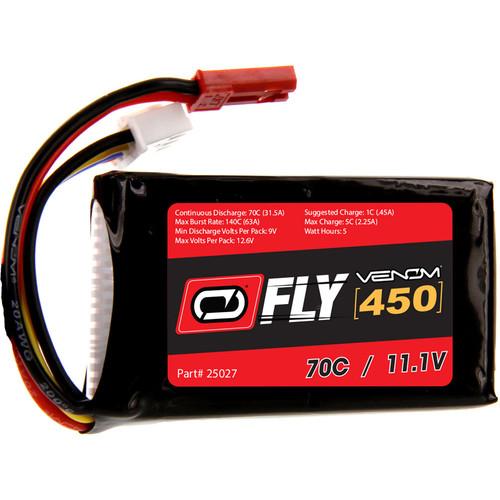 Venom Group Fly 70C 3S 450mAh 11.1V LiPo Battery with JST Plug