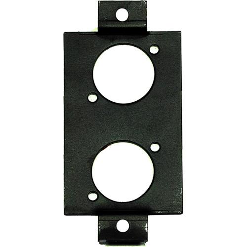 Whirlwind Edison Duplex Insert Wall Mounting Plates with 2 Neutrik D Holes