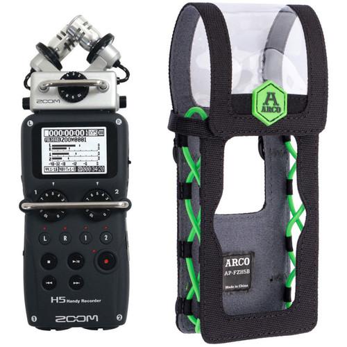 Zoom H5 Handy Recorder with Interchangeable Microphone System and Corresponding Pouch Kit