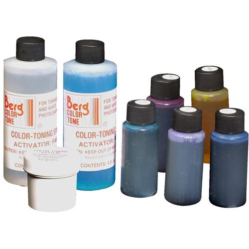 Berg Standard 5-Color Toning Kit for Black & White Prints - each Color Makes 1 Quart