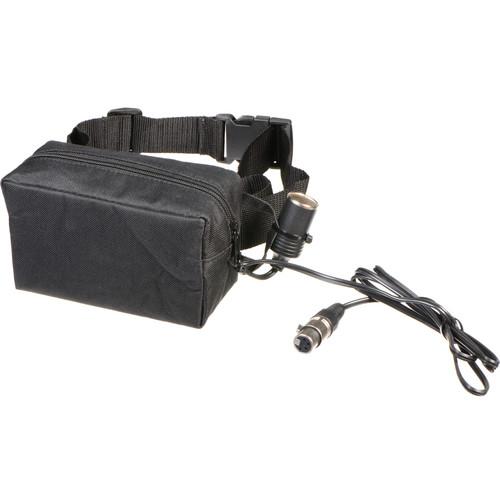 Bescor PRB-9XLRNC Starved Electrolyte Battery Belt Cigarette and 4-Pin XLR Connector, without Charger