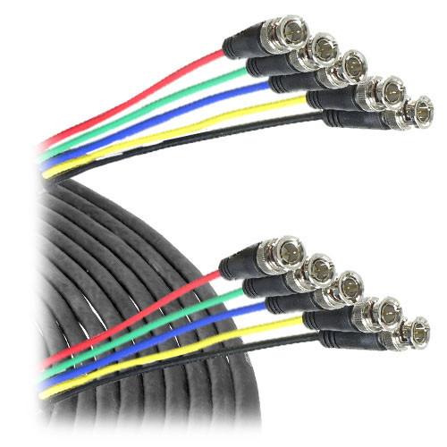Canare 5-BNC Male to 5-BNC Male Cable - 75 ft