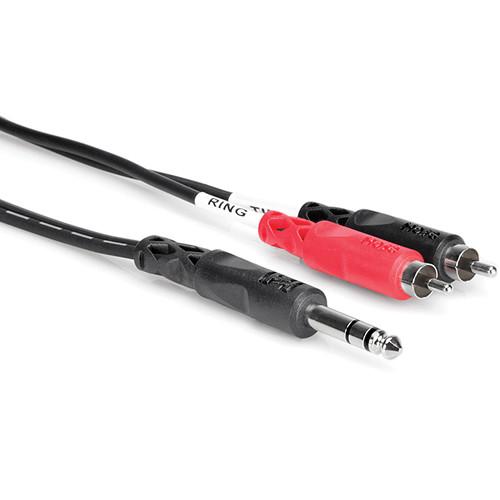 Hosa Technology Stereo 1 4" Male to 2 RCA Male Y-Cable