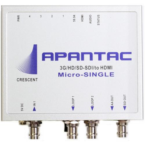 Apantac Micro-Single 3G to HDMI SDI Scaler Converter