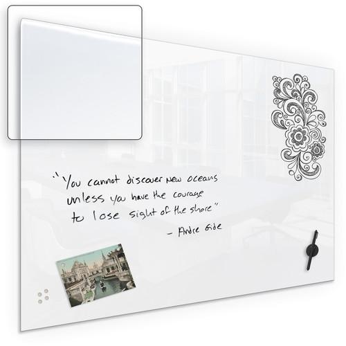 Balt Luxe Glass 42" Magnetic Whiteboard with Corning Gorilla Glass