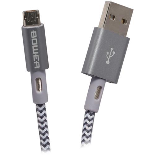 Bower USB 2.0 Type-A Male to Micro-USB Type-B Male Charge & Sync Cable