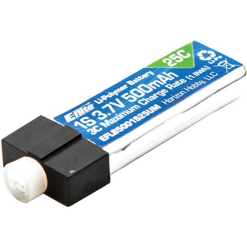 E-flite 500mAh 1S 3.7V 25C LiPo Battery with UMX Connector