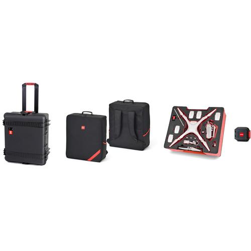 HPRC PHA4W Combo with Wheeled Hard Case, Backpack, and Foam for DJI Phantom 4 Phantom 4 Pro Phantom 4 Pro
