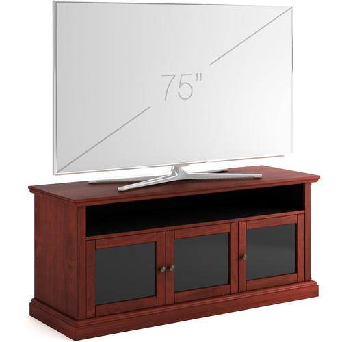 Salamander Designs Audio Video Cabinet in Warm Cherry with Smoked Glass Doors