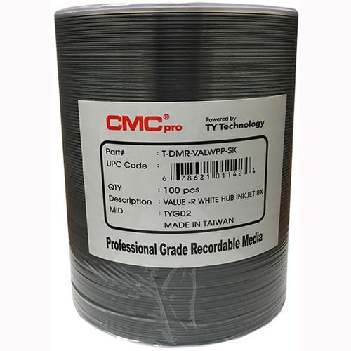 CMC Pro DVD-R 4.7GB 8x Value Inkjet Printable Discs